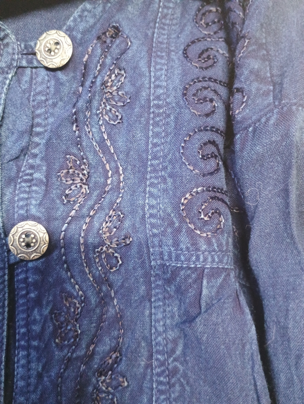 Oso 90's  Casuals Women's Size M  Boho Bell Sleeve Blouse - Picture 9 of 9
